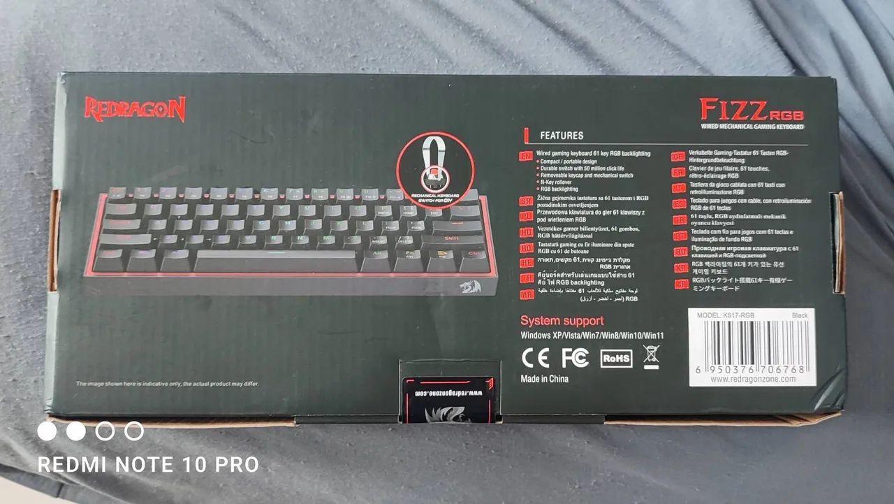Teclado red dragon lacrado - Foto 4