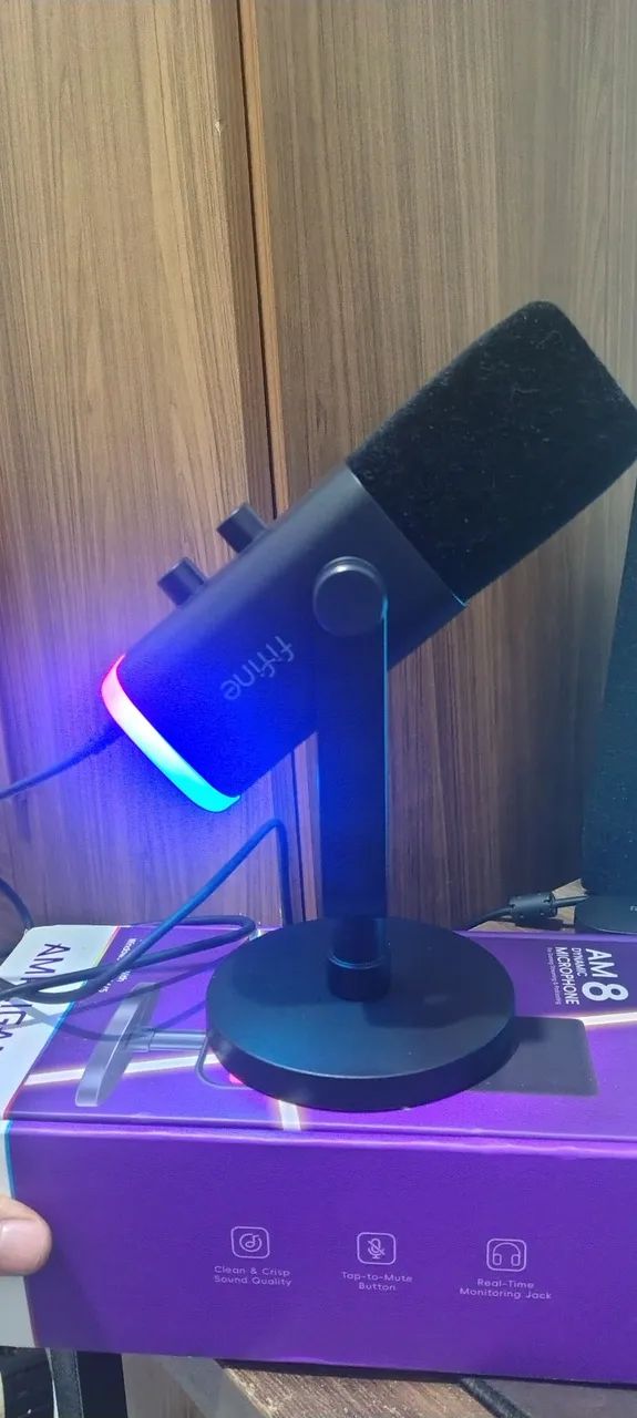 Microfone Fifine Am8 RGB  - Foto 3
