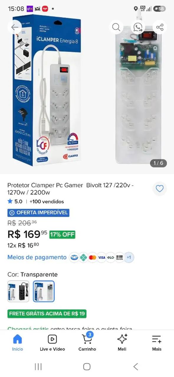 Protetor Clamper Pc Gamer