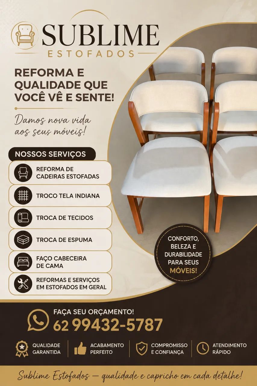 Faço reforma em móveis estofados e fabrico cabeceira de cama etc