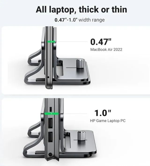 Suporte Vertical Alumínio Ugreen pra Notebook - Foto 5