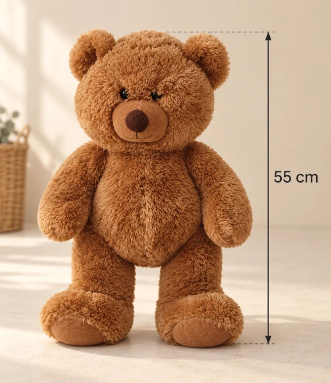 Urso de pelúcia marrom caramelo - Foto 3