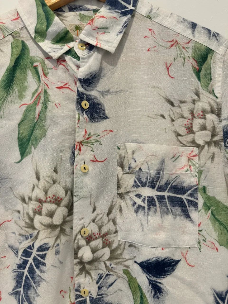 Camisa Florida Richards Linho TAM P - Foto 4