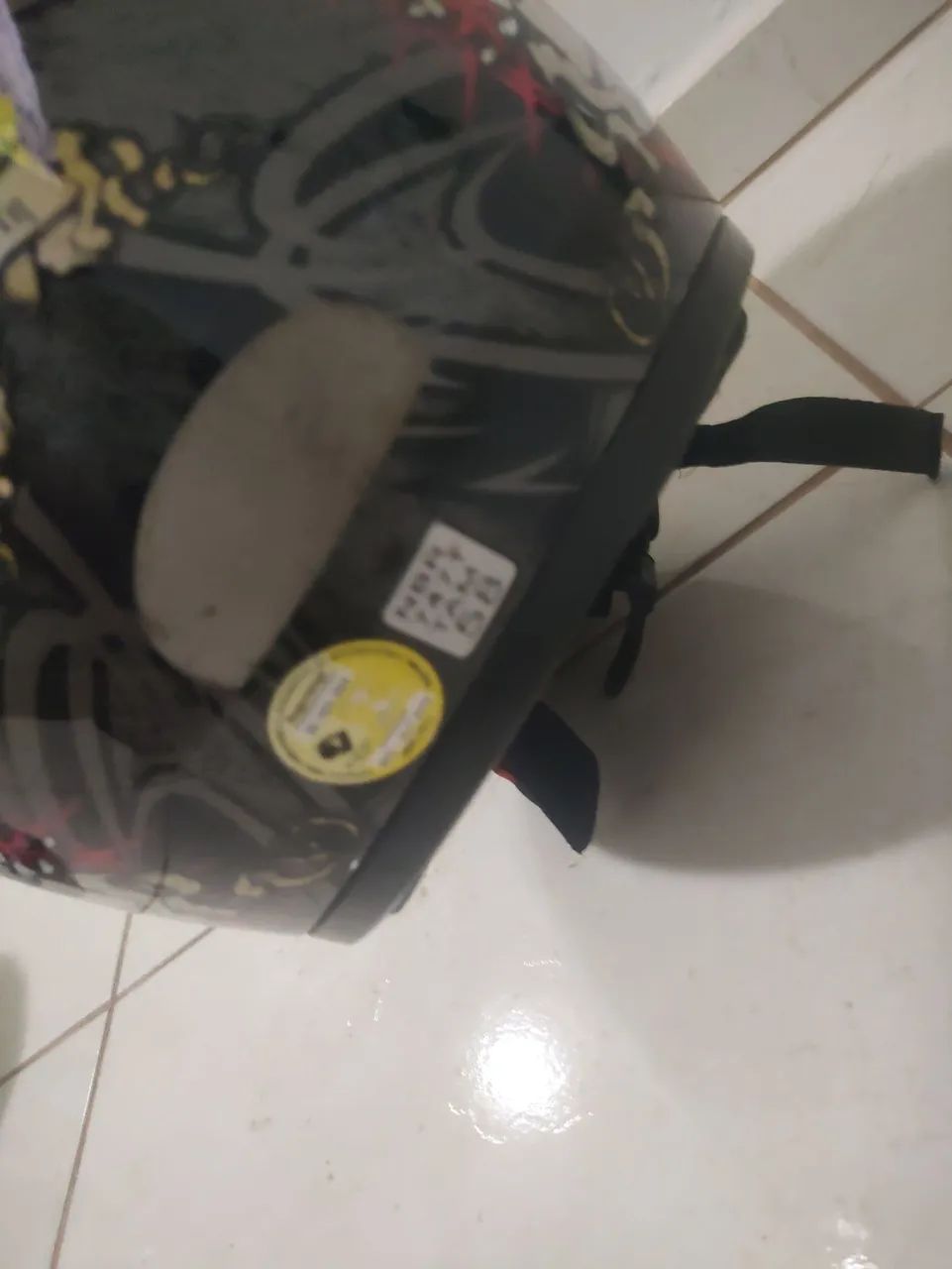 Capacete LS2 número 58 com vizeira escura  - Foto 5