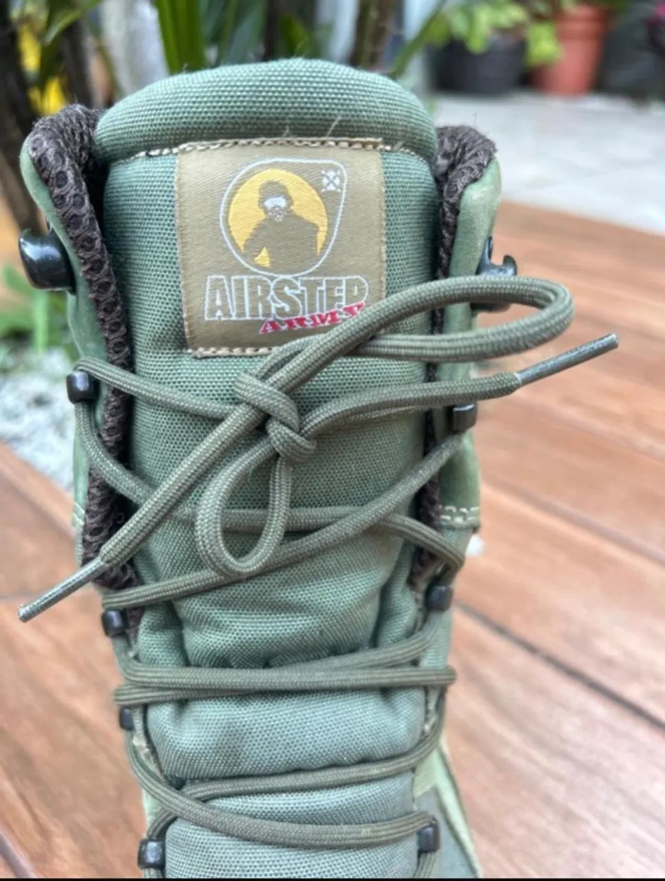 Coturnos Airstep verde e camuflado  - Foto 4