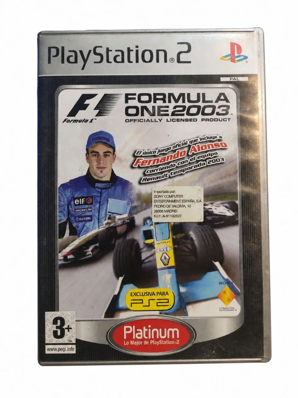 Formula One 2003 original para PlayStation 2