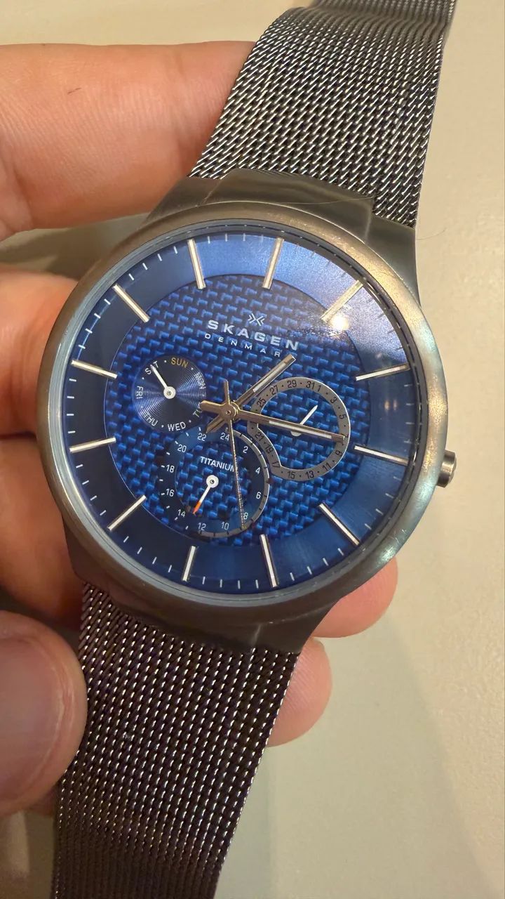 Skagen Titanium Blue dinamarquês