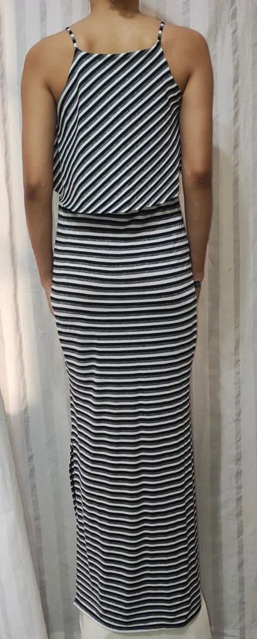 Vestido Longo Listrado *USADO* - Foto 2