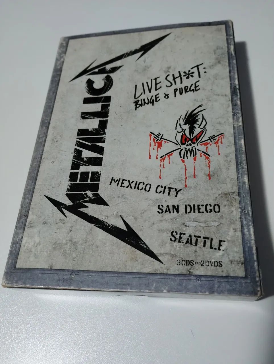 Box Metallica - Live Shit: Binge & Purge 3 CD + 2 DVD RARO