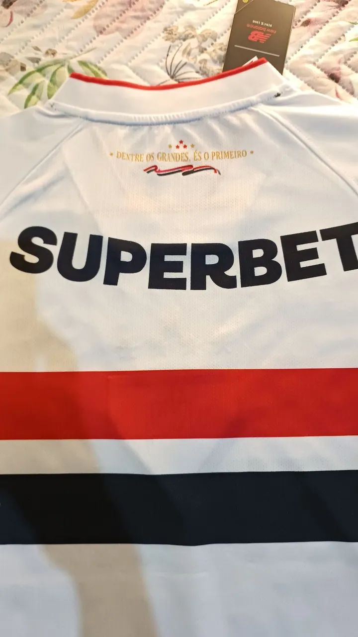Camisa do sao paulo modelo torcedor tamanho M - Foto 4