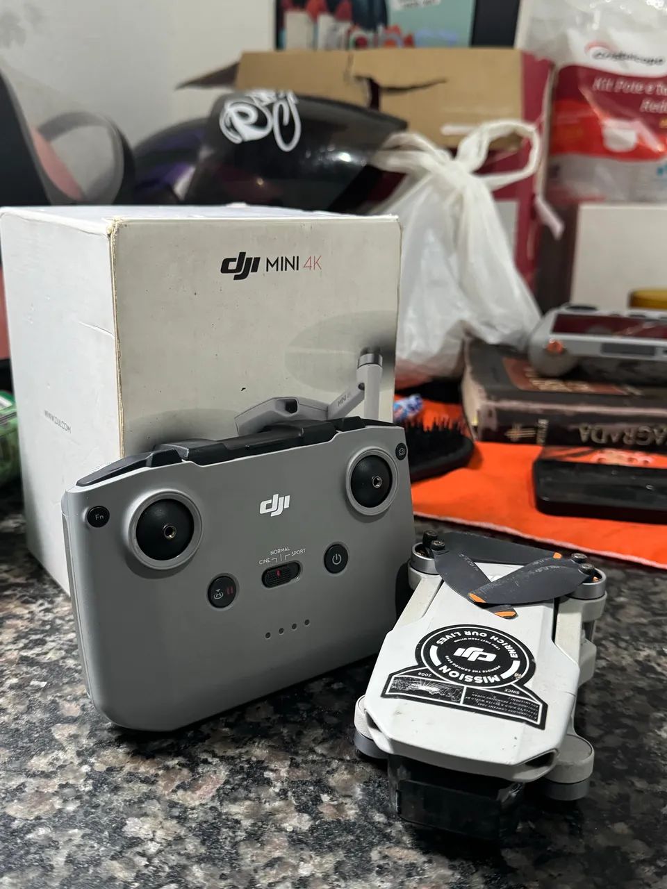 DRONE DJI MINI 4K FUNCIONANDO TUDO - Foto 4