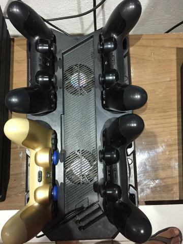 Base de refrigeração e carregador de controle PS4