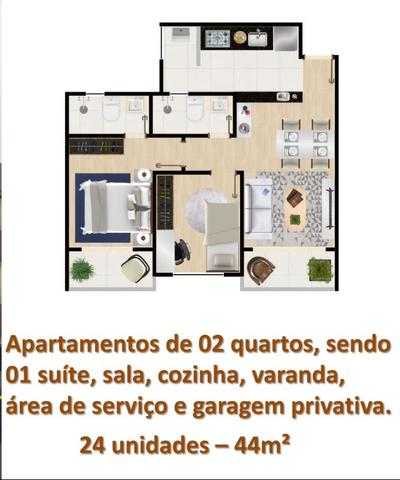 Já pensou em ter seu Apartamento a 5 minutos da praia a partir 64.900 sem juros - Foto 4