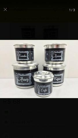 Conjunto pote mantimentos ALUMÍNIO - Foto 4