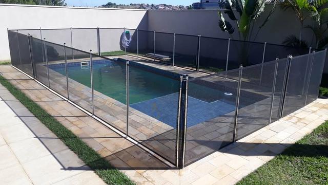 Rede Removivel Proteção/ Piscina Crianças e animais Safety Pool - Foto 4