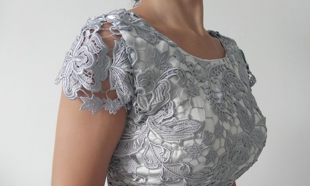 Vestido de renda cinza NOVO - Foto 2
