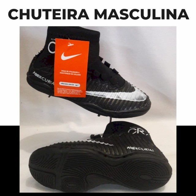 tenis futsal cano longo