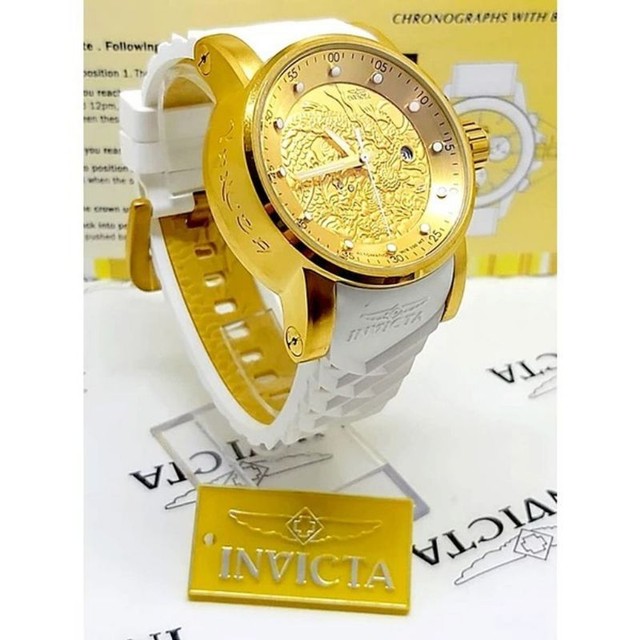 relogio invicta yakuza branco