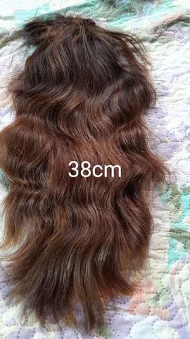  Rabo de cavalo Cabelo natural 38cm