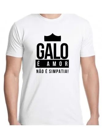 Camisa Manga Curta Galo é Amor GG