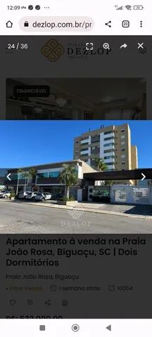 Captação de Apartamento a venda na Rua Domingos Coelho, Praia João Rosa, Biguaçu, SC