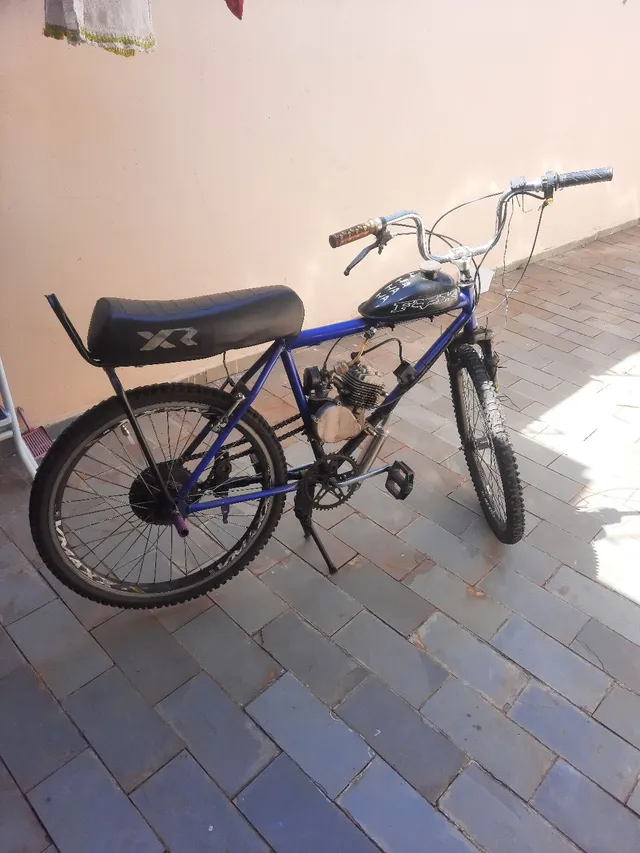 Bicicleta Azul Motorizada 80cc Aro 26, Produto Masculino Bicicleta Nunca  Usado 77256613