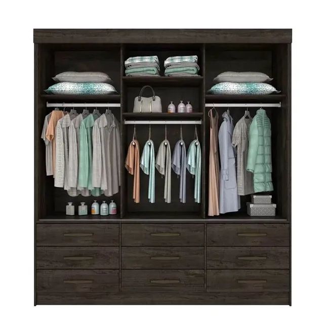 Guarda roupa Chicago 3 portas com espelho!! Rf2288m - Foto 2