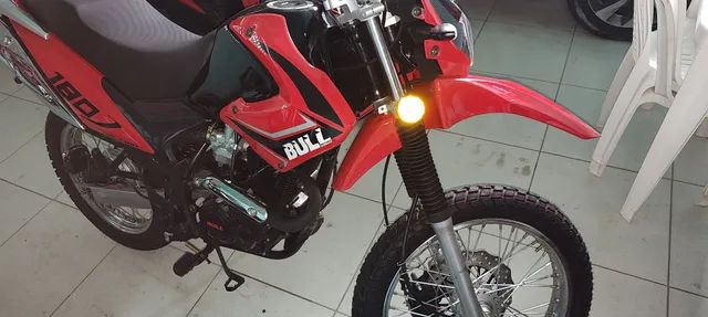 Moto Bmx S125 125cc Vermelha e Branca Bull Motors - Compre Agora