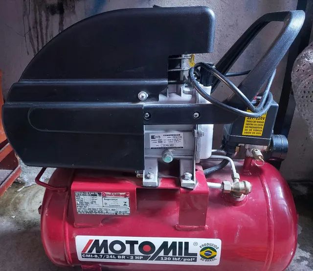 Vendo compressor moto mil litros, usado mas em perfeito estado  - Foto 3