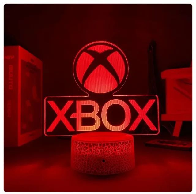Luminária de Acrílico Modelo Xbox com 7 Modos de Cores - Foto 5