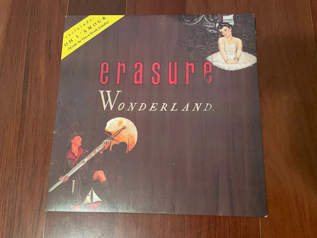 Capa do vinil Erasure - Wonderland (apenas capa e encarte)
