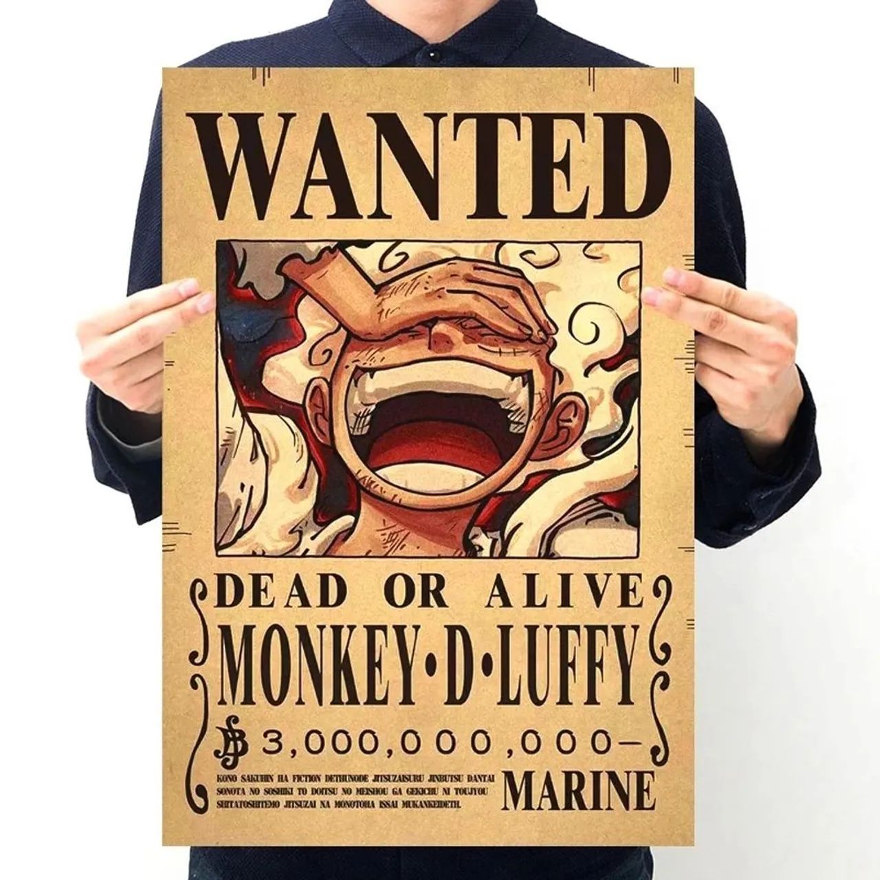 Quadro Wanted One Piece Monkey D Luffy - Foto 2