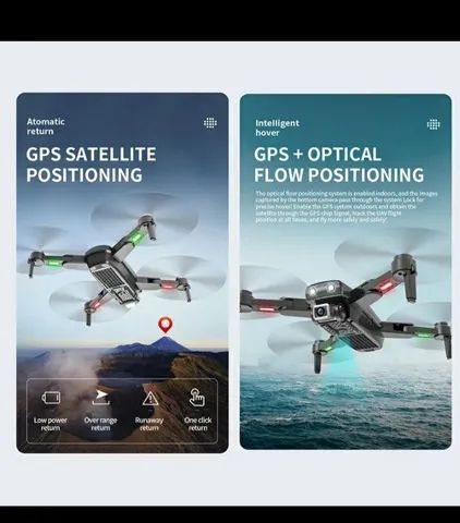 Drone s167gps motor gardan com 4 baterias mais case. - Foto 3