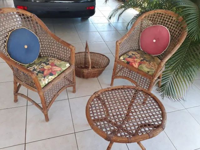 Conjunto em vime para terraços e varandas - Foto 5