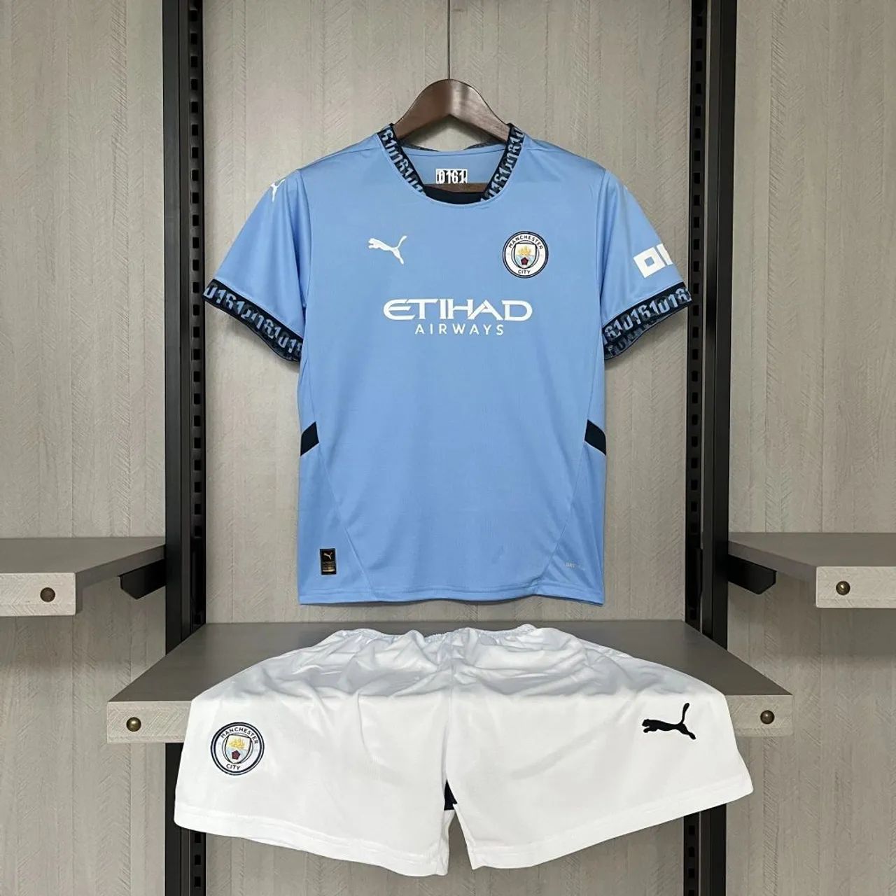 Kit Infantil/juvenil Manchester City I 24/25 2 a 13 Anos