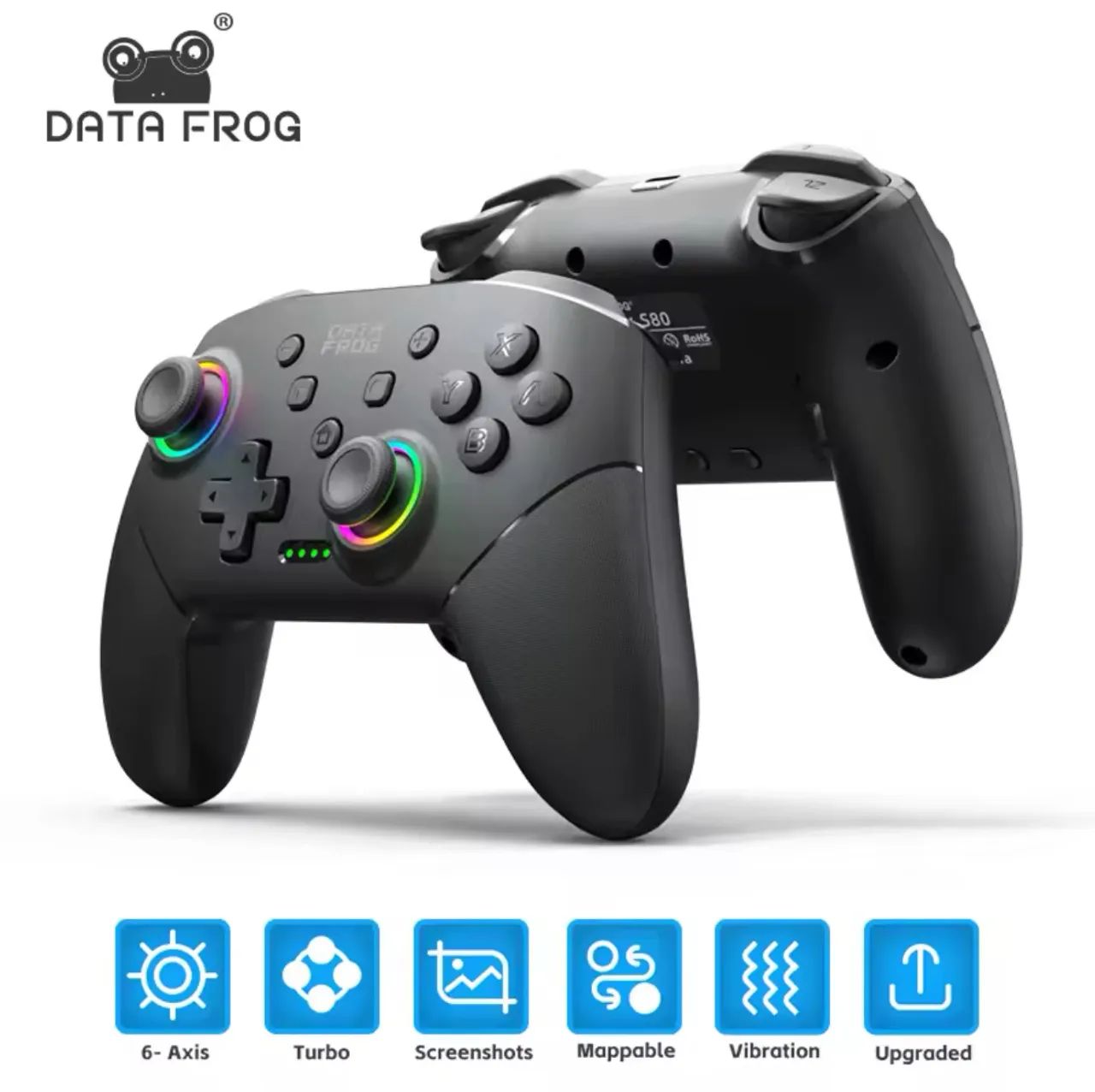 Controle para Nintendo Switch e PC - Data Frog - Novo