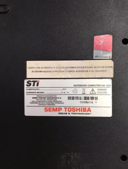Carcaça Base Inferior Notebook Sti Na 1402 / St120 - Foto 4