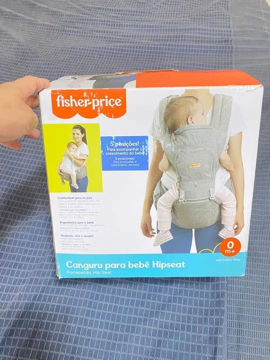 Canguru de bebê  Ficher price , com nota fiscal !  Caixa só foi aberta - Foto 4