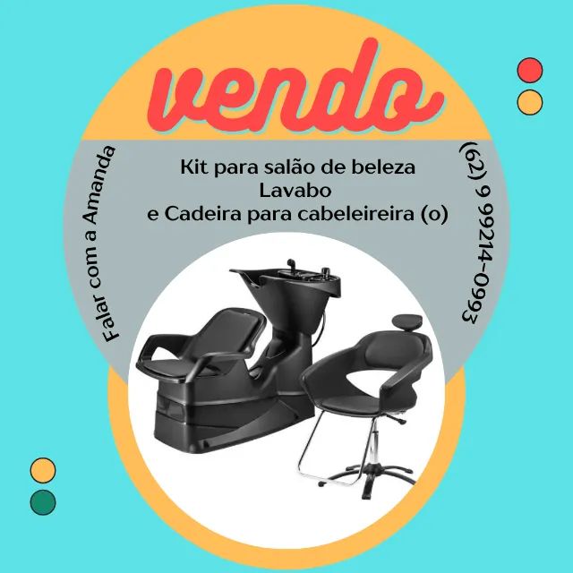 Lavabo e Cadeira para Cabeleireira (o)