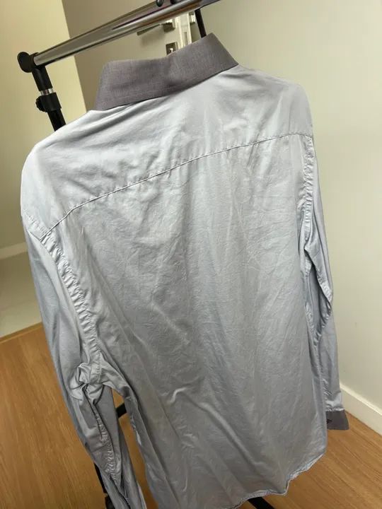 Camisa Social Cinza - Foto 4