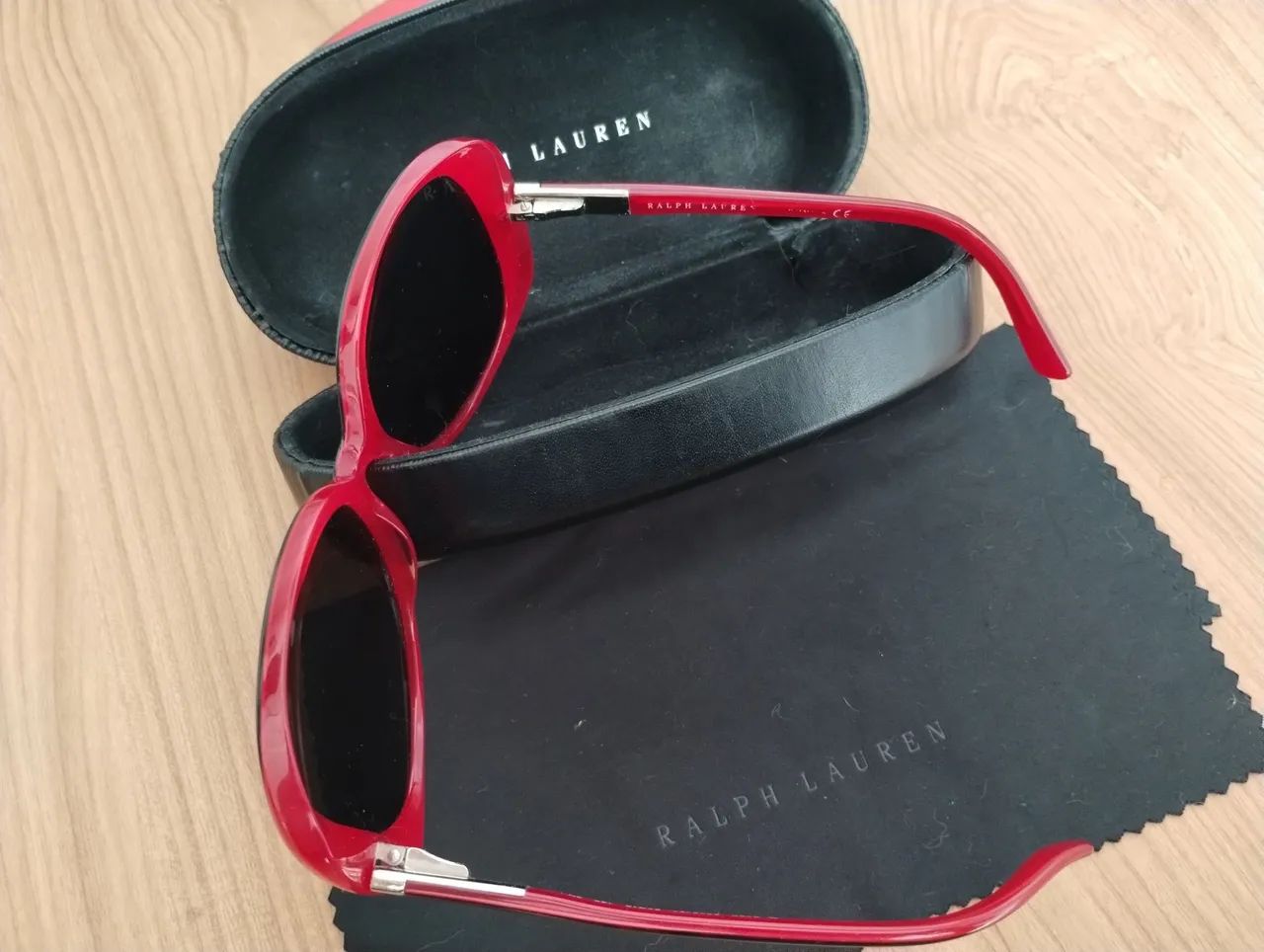 Ralph Lauren ORIGINAL - Óculos Oversize Vermelho e Tartaruga  - Foto 4