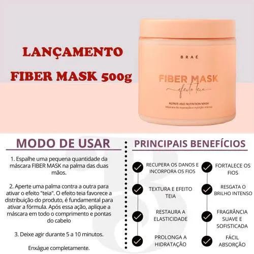 Máscara de Hidratação Brae Fiber Mask -  efeito tea - Foto 4