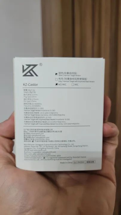 KZ-Castor Fones de Ouvido In-Ear com Fio. Sem mic - Foto 2