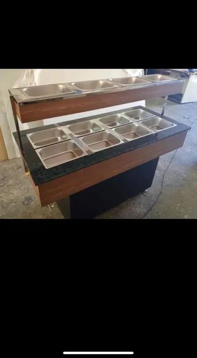 Mesa termica com4 cubas de salada