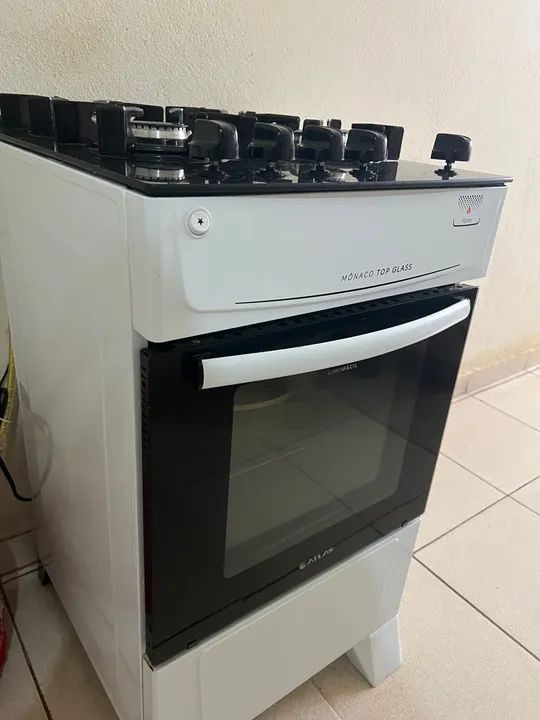 Fogão Cooktop 4 Bocas Atlas Preto Fogões e Fornos Goiânia, Belo