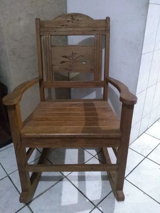 Cadeira de balanço rústica - Foto 3