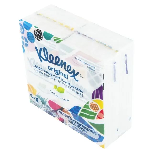 Lenco Papel Kleenex Classic Bolso 4x10 - Foto 2