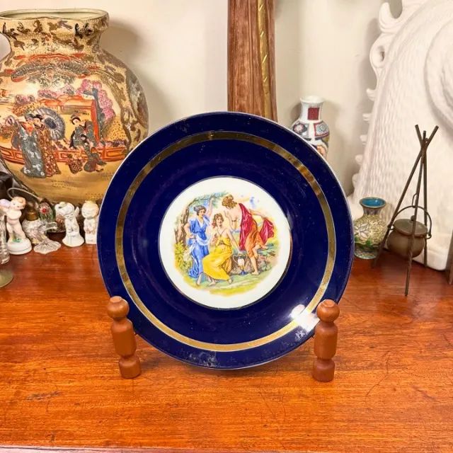 Prato decorativo de porcelana tcheca.