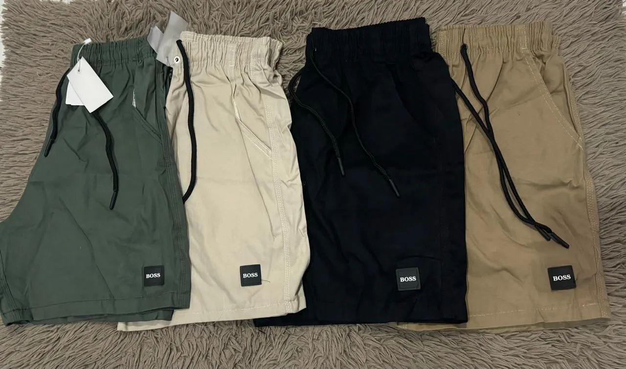 MAURICINHO BRAND BERMUDAS, TWILL CARGO STYLE AND MODEL WITH RIPPED DRAWSTRING