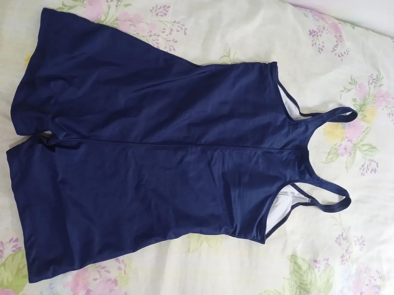 Maiô de Natação Feminino Azul -  M - Foto 2